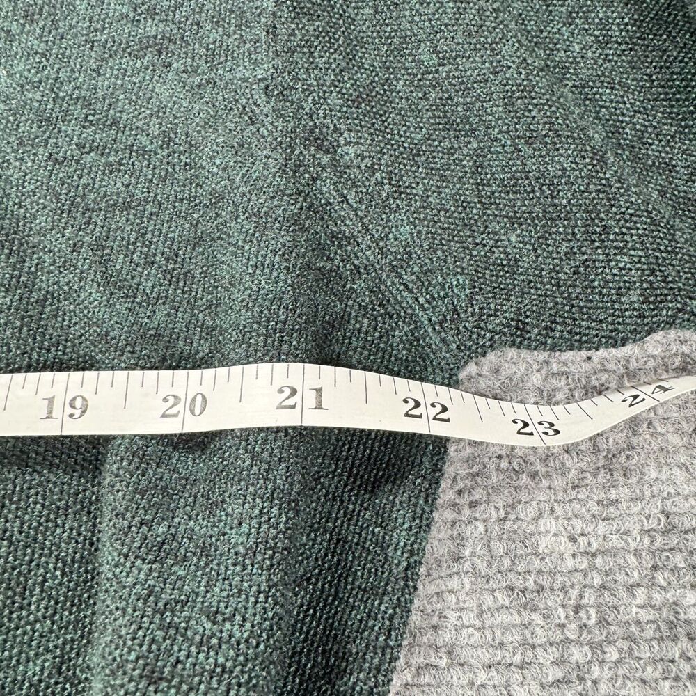 Jeff Rose Italian Wool Sweater Green Crewneck Luxury Knit Medium - Picture 5 of 8